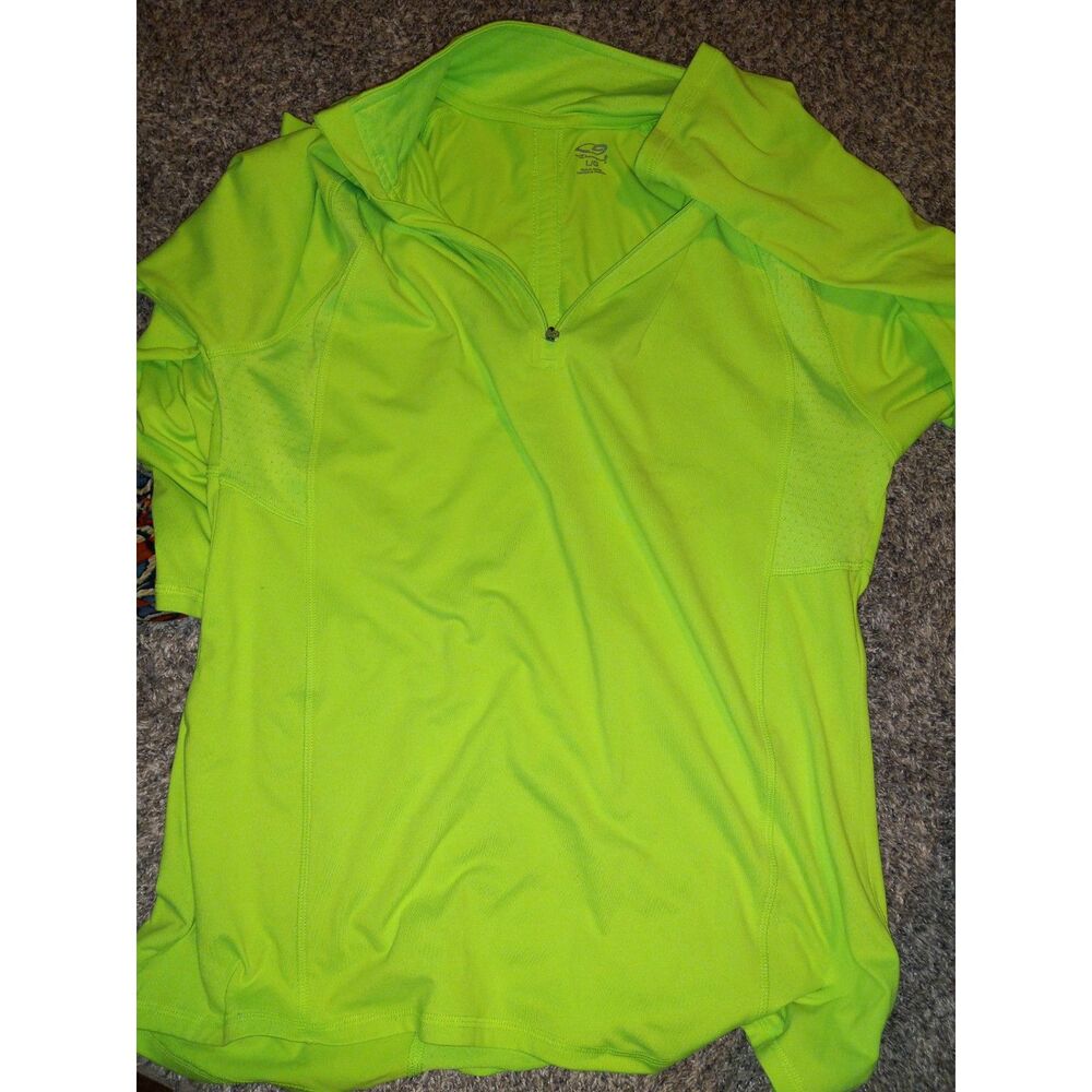 Champion neon green long sleeved womens active wear